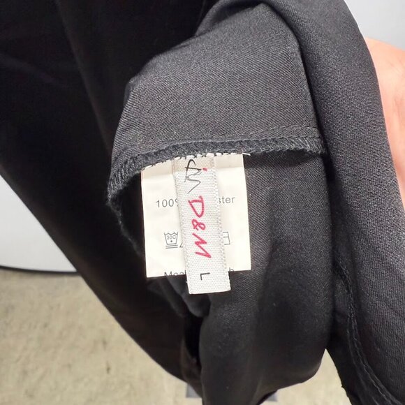 Black Satin Midi Dress - Picture 4 of 5